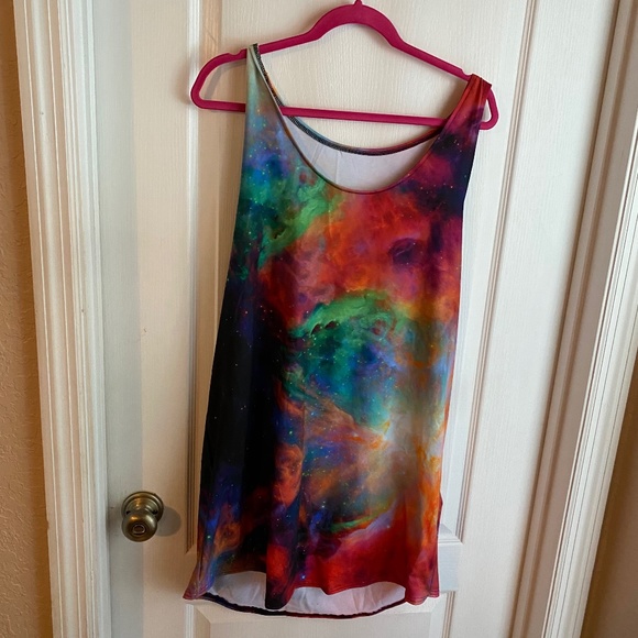 Blackmilk Dresses & Skirts - BlackMilk Rainbow Galaxy Tank Dress 💙